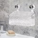 thumbnail image 2 of Estante de ducha con ventosa, duradero, para jabonera, inodoro, ligero, para baño L Blanco, 2 of 9