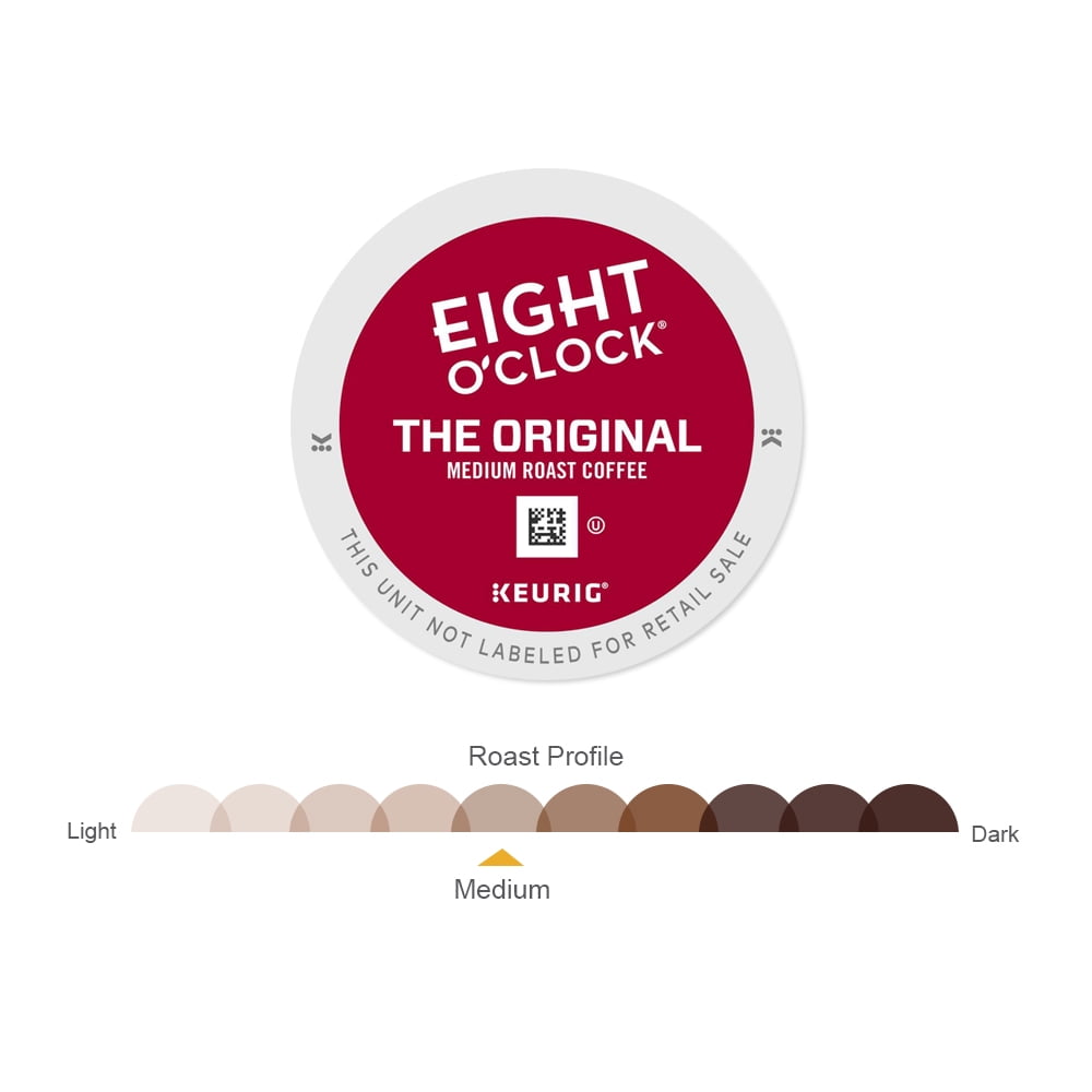 Eight O'Clock Coffee The Original Keurig Single-Serve K-Cup Pods, Medium Roast Coffee, 18 Count