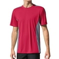 thumbnail image 1 of Charmo Mens UPF 50+ Swim Shirts Quick Dry Short Sleeve Swimsuit Tops Sun Protection Running Sufring Rash Guards, 1 of 9