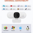 thumbnail image 5 of V15-AF 1080P Webcam with Privacy Shutter, Dual Mics, Wide Angle Lens & 360 Stand for Video Conferencing, Streaming and Online Class, 5 of 11