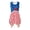 Star Stripe Design, variant on HELLHERO Cherry Polka Dot Pattern Summer Sleeveless Dress, Side Pockets Sleeveless Sundress Round Neck Long Lasting Wear Asymmetric Hem Midi Dress for Daily