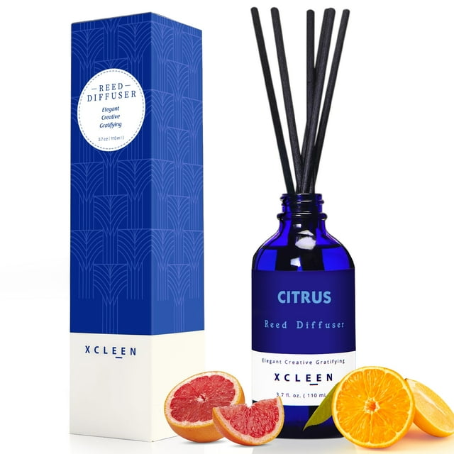 Aceite Reed Diffuser Xcleen con aroma a cítricos, naranja, lima y limón