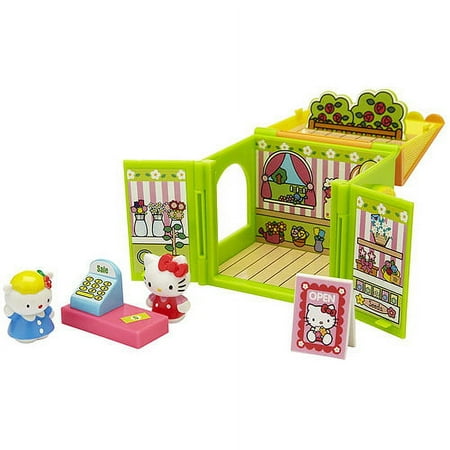 Hello Kitty World with 2 Figures, Flower Shop Play Set