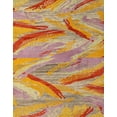 thumbnail image 1 of Ahgly Company Machine Washable Indoor Rectangle Abstract Orange Area Rugs, 2' x 3', 1 of 7