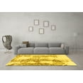 thumbnail image 3 of Ahgly Company Machine Washable Indoor Rectangle Abstract Yellow Modern Area Rugs, 3' x 5', 3 of 4