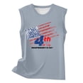 thumbnail image 4 of Tittly Usa Shirts for Women Usa Tank Top Shirts for Women Tank Tops for Women Women'S Tank Tops Gray L, 4 of 4