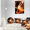 thumbnail image 3 of Designart Orange 3d Shaped Fractal Design - Contemporary Abstract Throw Pillow - 12x20, 3 of 5