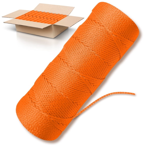 Mason Line String ACE Supply, naranja #18, nailon trenzado, 152 m
