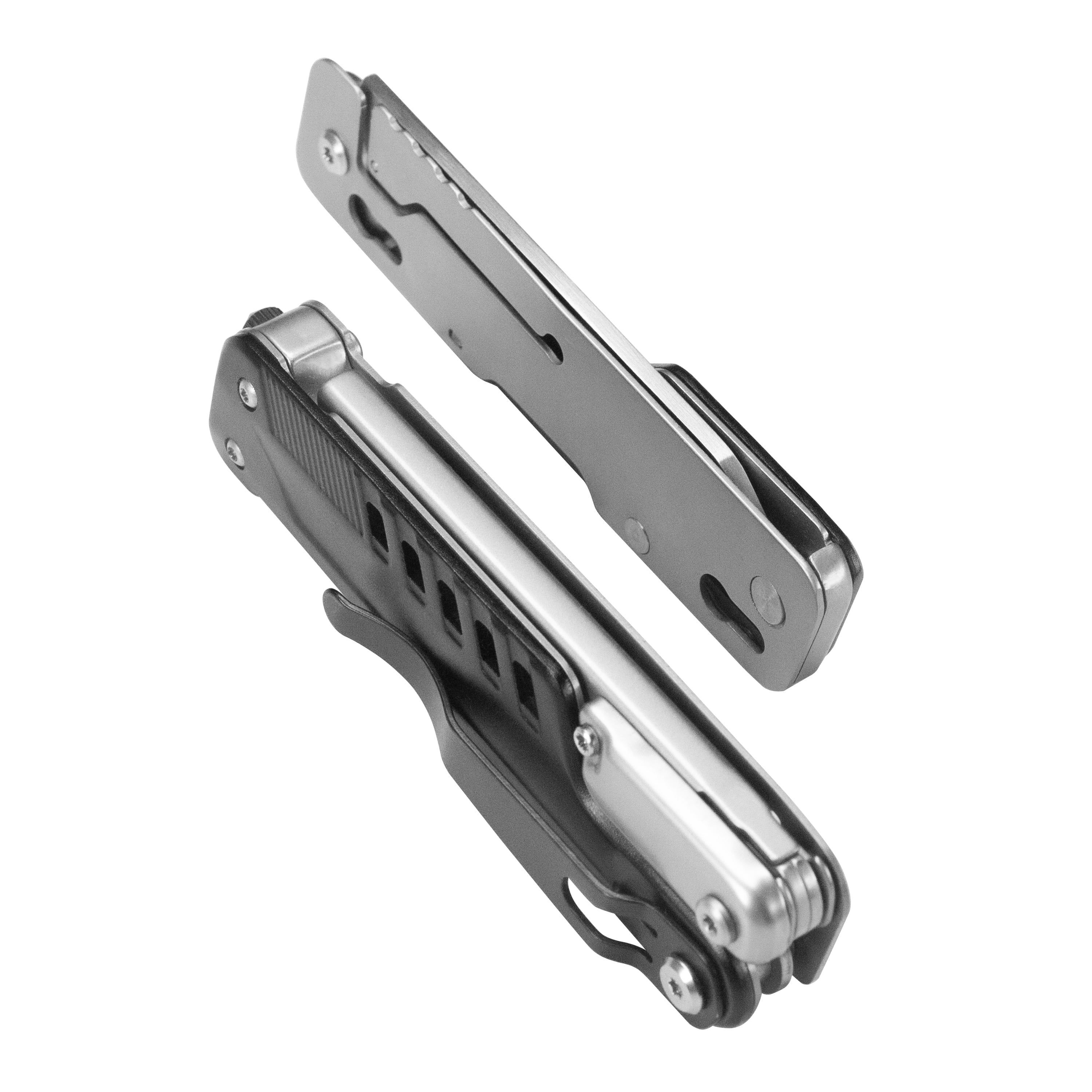 HFS(R) Multi-Tool for Camping Stainless Steel Multi-Functional Scissors Foldable with Drawstring Bag Pocket Multitools for Outdoor Activities and DIY