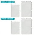 thumbnail image 4 of Superior Brou Geometric Diamond Washable Bath Rug, Set of 2, Medium, White, 4 of 10
