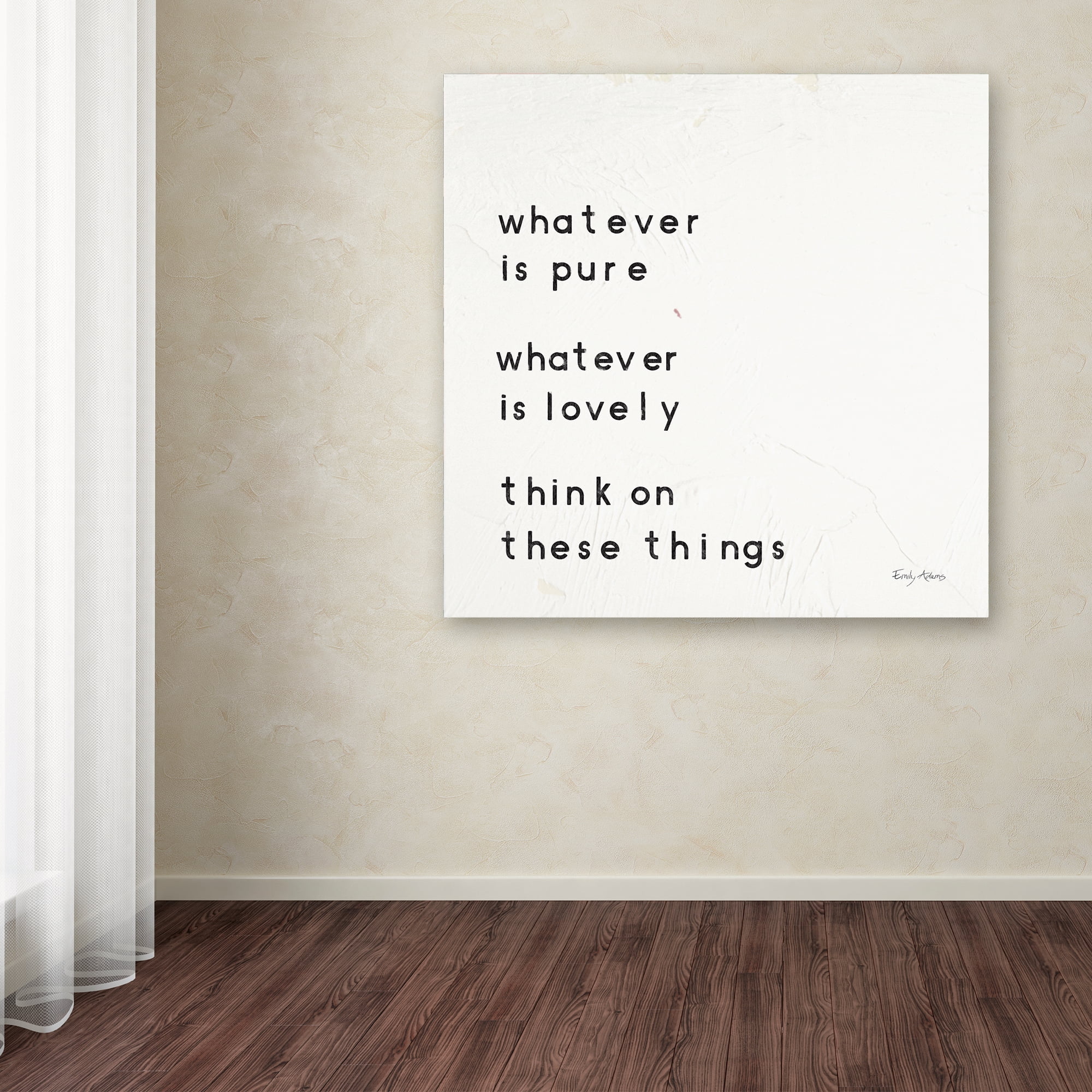 Trademark Fine Art 'Words of Encouragement IV' Canvas Art by Emily Adams