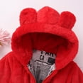 thumbnail image 4 of SYNPOS 1-8T Girls Winter Warm Coats Ear Hooded Faux Fur Fleece Jacket, 4 of 7