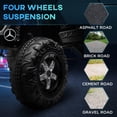 thumbnail image 4 of Aosom 12V Battery Powered Licensed Mercedes-Benz Unimog Ride on Truck Black, 4 of 10