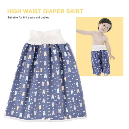 FESTFENDS Waterproof Baby Sleeping Skirt 1Pc Blue for Night Use