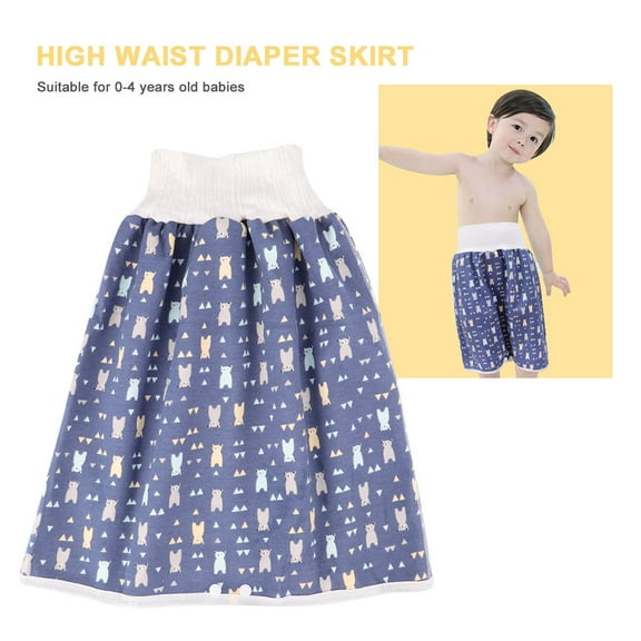 FESTFENDS Waterproof Baby Sleeping Skirt 1Pc Blue for Night Use