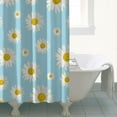 thumbnail image 4 of Waterproof Cute Boho Daisy Shower Curtain 72x72 Inch Boho Style Polyester Unique Shower Curtain for Bathroom Hotel Home Decor with 12 Plastic Hooks, 4 of 5