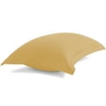 thumbnail image 2 of BedDecor 100% Egyptian Cotton 600TC 2PC Pillow Sham Solid Gold King, 2 of 4