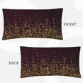 thumbnail image 2 of Yiaed Gold sparklin Microfiber Queen Pillow Cases,Pillowcases with Envelope Closure, Wrinkle, Fade and Stain Resistant Pillow Covers, 20x36in（No pillow core）, 2 of 7