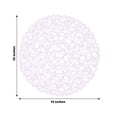 thumbnail image 3 of HLONK 6 Pack 15” Silver Metallic String Round Placemats For Wedding Events Birthday Party, 3 of 11