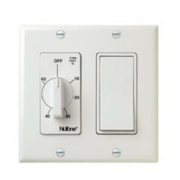 nutone vs66wh 60 min timer/1 on/off switch (white) bath fan control