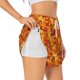 thumbnail image 1 of Balery Autumn Maple Leaf Pile Pantalones cortos deportivos para mujer con forro y dos bolsillos, elásticos, para entrenamiento, gimnasio, yoga-Medium, 1 of 7
