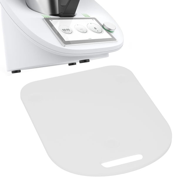 Kitchen Appliance Sliding Board, Anti Scratch Large Size, Versatile Usage, White Acrylic ABS Kitchen Appliance Sliding Tray for TM5 TM6, with White Acrylic & ABS