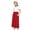 Red 2, variant on XUNKUSGA Girl's Maxi Dress Color Block Short Sleeve Crew Neck Dresses with Pockets Flowy Tiered Casual Dress for Girls 4-13 Years