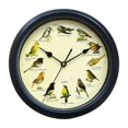 thumbnail image 2 of GROWTH TANK Musical Birds Wall Sound Clock Battery Operated for Household Interior Decor Black 32cm, 2 of 9