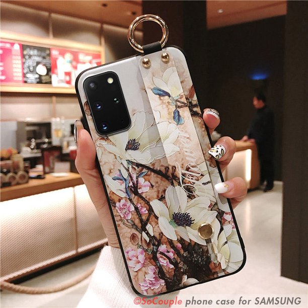 Funda SoCouple para Samsung S21 S23 S22 Ultra S20 FE a52s 54 51 53 12 72 32 34 21s 71 Note 20 Plus, funda con correa para la muñeca Tan Jianjun unisex