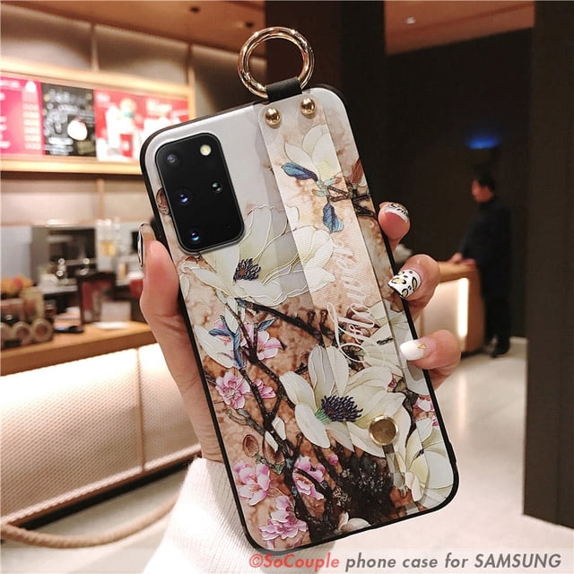 Funda SoCouple para Samsung S21 S23 S22 Ultra S20 FE a52s 54 51 53 12 72 32 34 21s 71 Note 20 Plus, funda con correa para la muñeca Tan Jianjun unisex