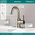 thumbnail image 3 of Peerless Precept Single Handle Centerset Bathroom Faucet in Brushed Nickel P191102LF-BN, 3 of 7