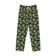 thumbnail image 4 of Goofa Camouflage Dinosaur Printed Soft Pajama Pants for Men, Wide Leg Comfy Casual Lounge Yoga Pants-Medium, 4 of 9