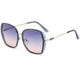 thumbnail image 1 of Gafas de sol retro europeas y americanas de montura grande, gafas de sol de moda, hechas de TAC y metal, 1 of 5