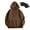 Brown-oversized hoodies, variant on Women's Casual Hoodies Long Sleeved Hooded Sweatshirts Round Neck Pocket Pullover Tops with Sleep Mask