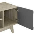 thumbnail image 4 of Modway Tread 70" Modern Wood TV Stand for TV up to 76" in Natural/Gray, 4 of 7