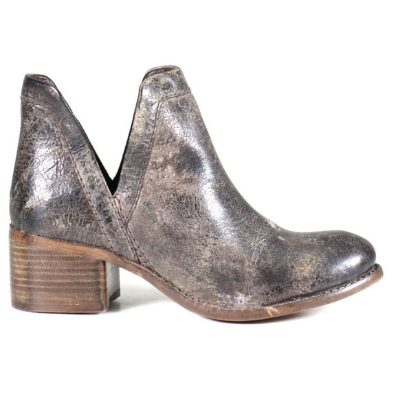 Diba True Womens Nerd Metallic Round Toe Pull On Cowboy Ankle Boots