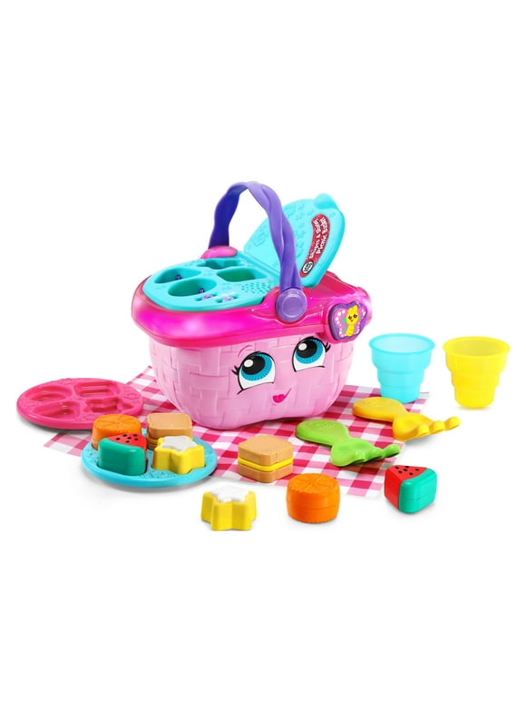 LeapFrog Shapes and Sharing Picnic Basket, Multicolor Role Play Toy for Infants
