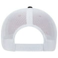 thumbnail image 2 of OTTO 6 Panel Low Profile Contrast Vertical Mesh Back Cap - Blk/Red/Wht, 2 of 2