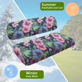 thumbnail image 5 of HUIACONG Floral Leaves Navy Easy On/Off Golf Cart Seat Covers 2 Piece, Breathable Soft Comfortable Golf Cart Seat Protector for EZGO 2-Seat Golf Carts, 5 of 7