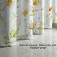 thumbnail image 5 of 72x72 Inch Fabric Shower Curtain Waterproof Polyester, Daisy Floral Print, 5 of 6