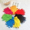 thumbnail image 3 of Kids Gloves Cartoon Fingertip Washable Coldproof Winter Thick Knit Boys Children Full Finger Warm Gloves for Cold Month, 3 of 3