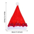 thumbnail image 3 of 5 Pack Santa Hat, Santa Hats for Adults Christmas Hats Plush Red Velvet Santa Hats Bulk for Adults Men Women Kids Christmas Party Favors Holiday Props, 3 of 9