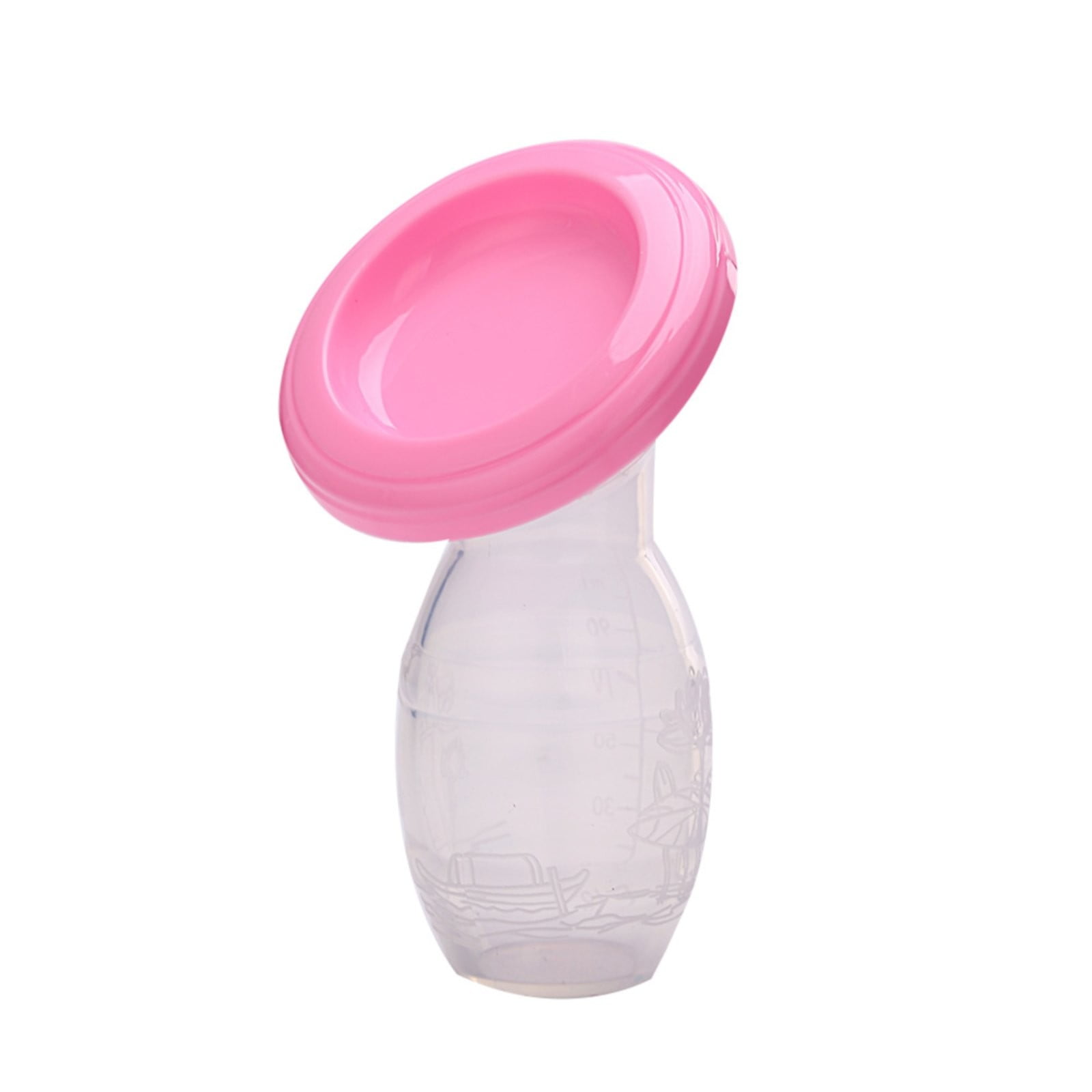 Baby Products Manual Baby Breast Pump Food Grade Silicone Milk Collector With Lid Breastfeeding Tool Safe