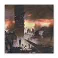 thumbnail image 1 of Fantasy Bandana, Sci-Fi Empty City Robot, Unisex Head and Neck Tie, by Ambesonne, 1 of 2