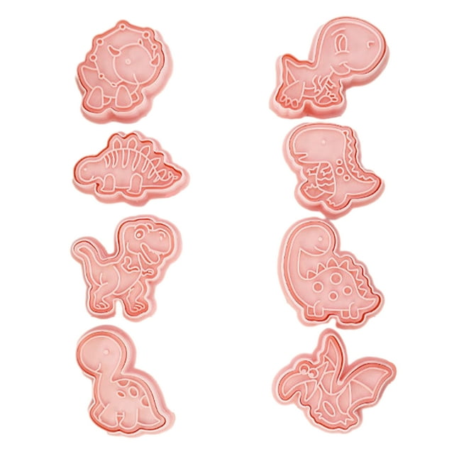 Molde de hornear DIY CRAFT PP Adorno reciclado Pastel de galletas Herramientas Herramientas Home Kitchen Mold Supplies Regalos para festival de fiesta Tipo 4 8 piezas Methold HA059308-04