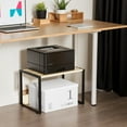 thumbnail image 3 of Ktaxon 1- Tier Printer Stand, Desktop Printer Shelf  Save Space with Storage , Oak, 3 of 10