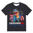 thumbnail image 4 of WAYUTE Boys Patriotic Graphic T Shirts for Kids Independence Day Holiday Short Sleeve Tee Youth Versatile Summer Daily Wear, 4 of 4