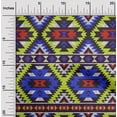 thumbnail image 2 of oneOone Polyester Spandex Lime Green Fabric African Aztech Fabric For Sewing Printed Craft Fabric By The Yard 56 Inch Wide, 2 of 4