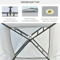 thumbnail image 5 of Outsunny 9.6' x 9.6' Patio Gazebo, Outdoor Canopy Shelter, Gray, 5 of 8