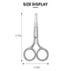 thumbnail image 4 of Tijeras pequeñas, tijeras para cejas, tijeras para pelo de nariz, diseño de punta redonda, no dañan la cavidad nasal. Tijeras de peluquería profesionales para el cabello., 4 of 5